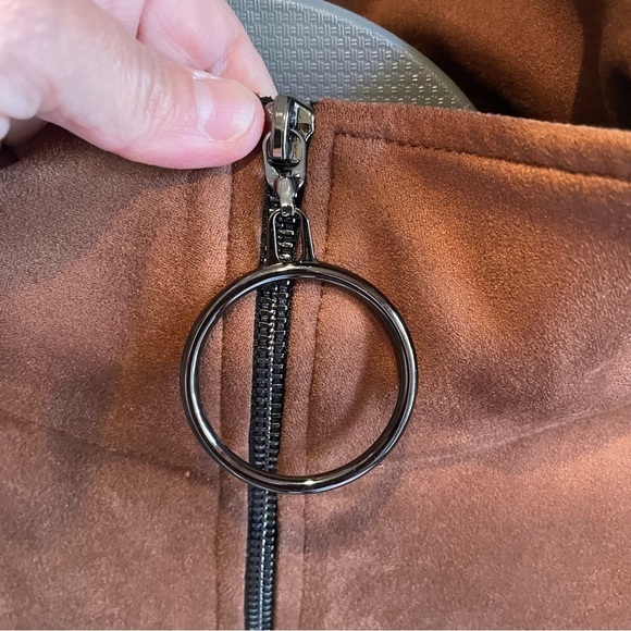 Joseph Ribkoff Jacket Faux Suede Vegan Leather - Picture 6 of 6